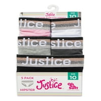Justice Girls Oh, tako mekani logo bikini 5pk Sz 6-16
